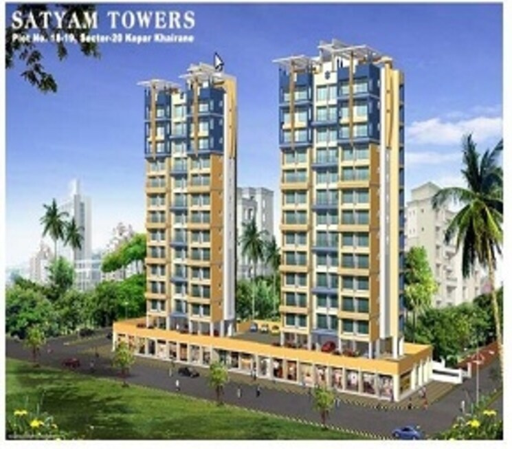 Exterior View, shree-balaji-satyam-towers 2 Bedroom 1200 Sq.Ft. Apartment In Kopar Khairane Navi Mumbai 5232629