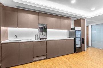 Kitchen in  Office Space at Levana Cyber Heights, Vibhuti Khand – for Rent