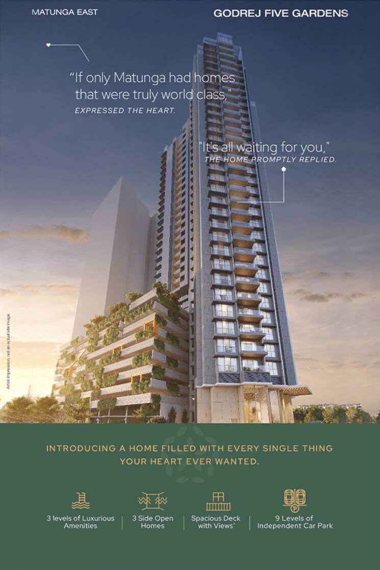 Exterior View, godrej-five-gardens 3 Bedroom 1496 Sq.Ft. Apartment In Matunga East Mumbai 5251195