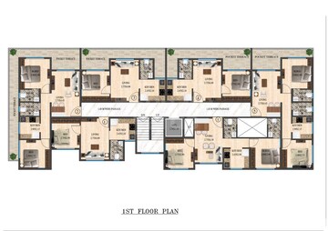 Floor Plan in 2 BHK Apartment at Fia Enclave, Palghar – for Sale