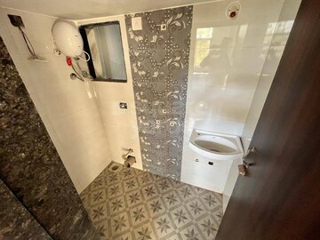 Bathroom in 1 BHK Apartment at Thakur Galaxy, Boisar – for Rent