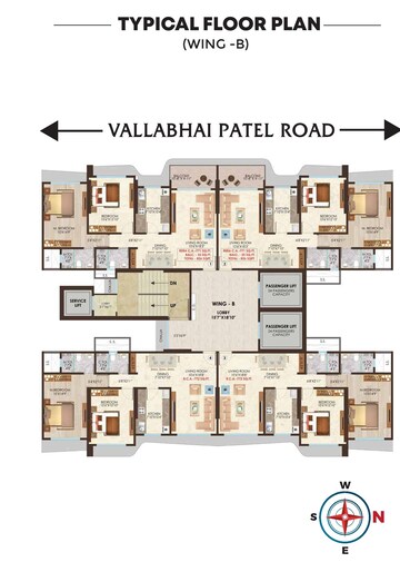 Floor Plan in 2 BHK Apartment at Nicco Residency, Jogeshwari East – for Sale
