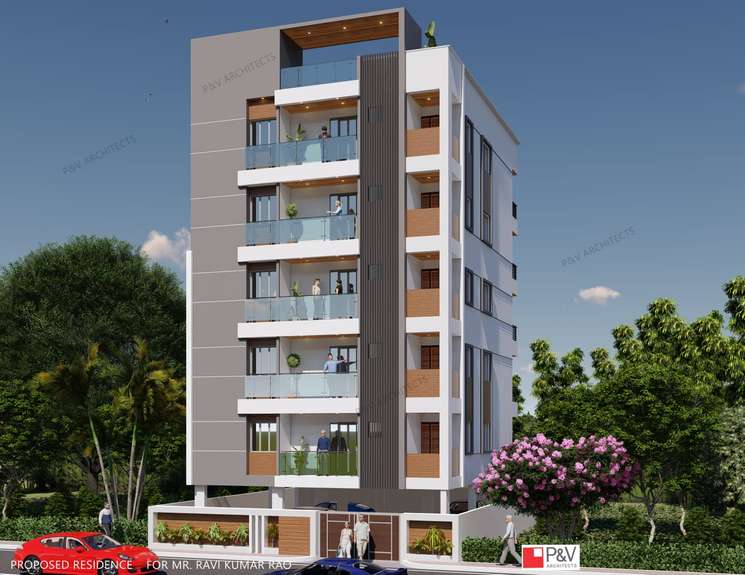 3 Bedroom 1600 Sq.Ft. Apartment in Chanda Nagar Hyderabad