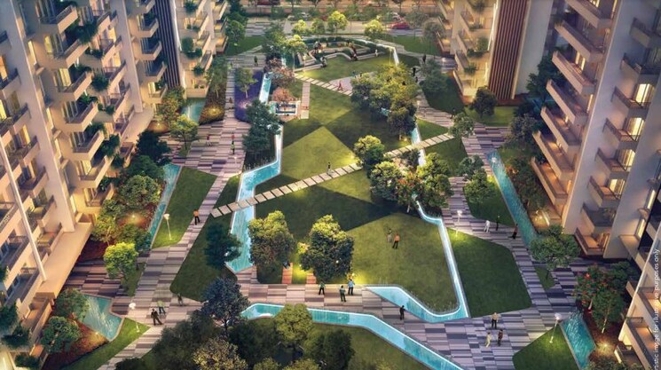 Garden, aba-ivy-county 3 Bedroom 1656 Sq.Ft. Apartment In Sector 75 Noida 5362596