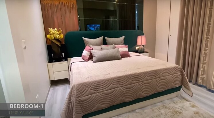 Bedroom, aba-ivy-county 3 Bedroom 1656 Sq.Ft. Apartment In Sector 75 Noida 5362596