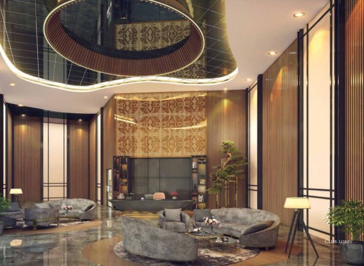 Living Room, aba-ivy-county 3 Bedroom 1656 Sq.Ft. Apartment In Sector 75 Noida 5362596