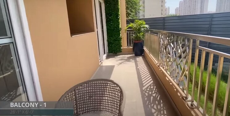 Balcony, aba-ivy-county 3 Bedroom 1656 Sq.Ft. Apartment In Sector 75 Noida 5362596