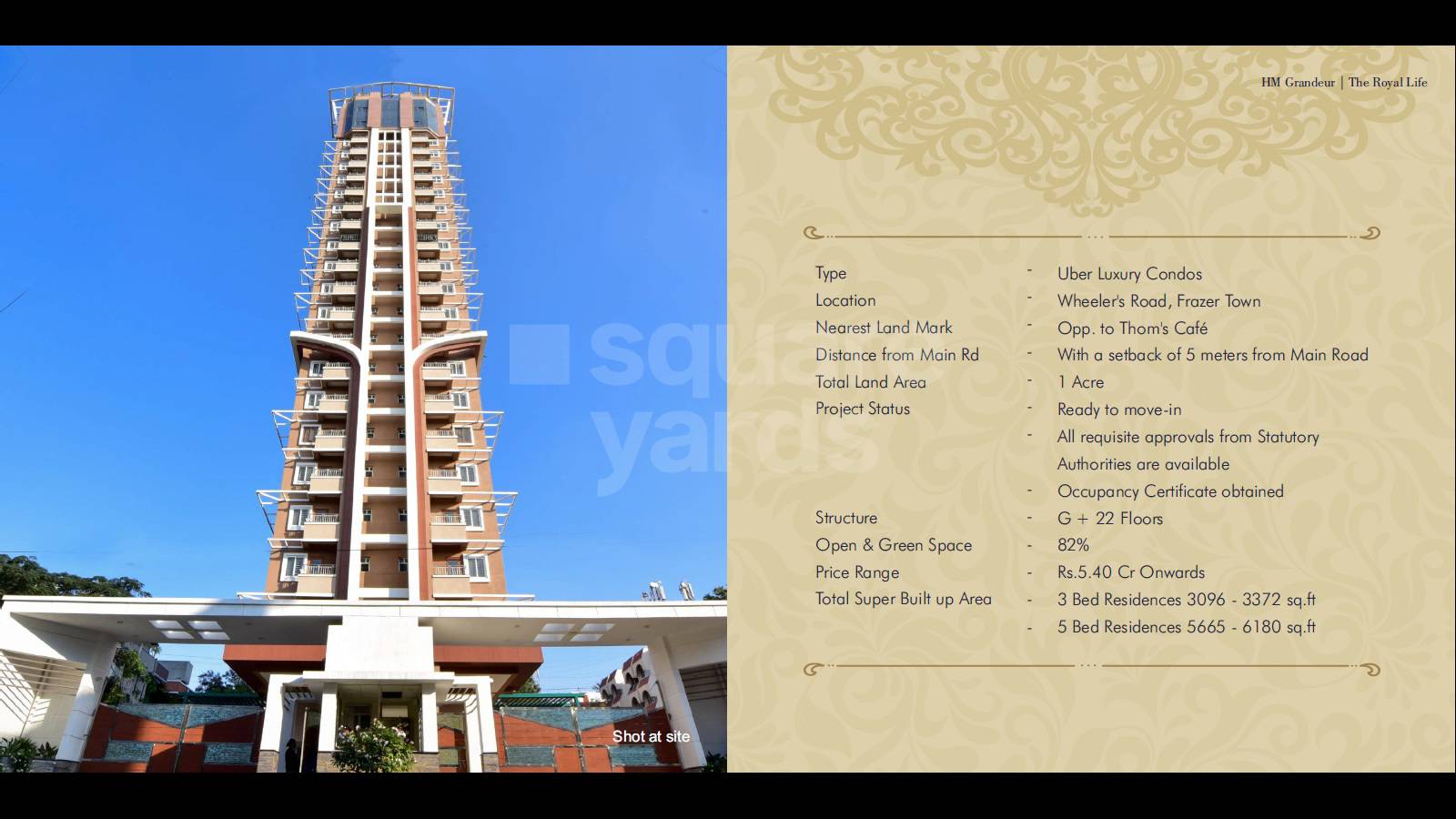 Resale 3 Bedroom 3096 Sq.Ft. Apartment in Hm Grandeur, Frazer Town