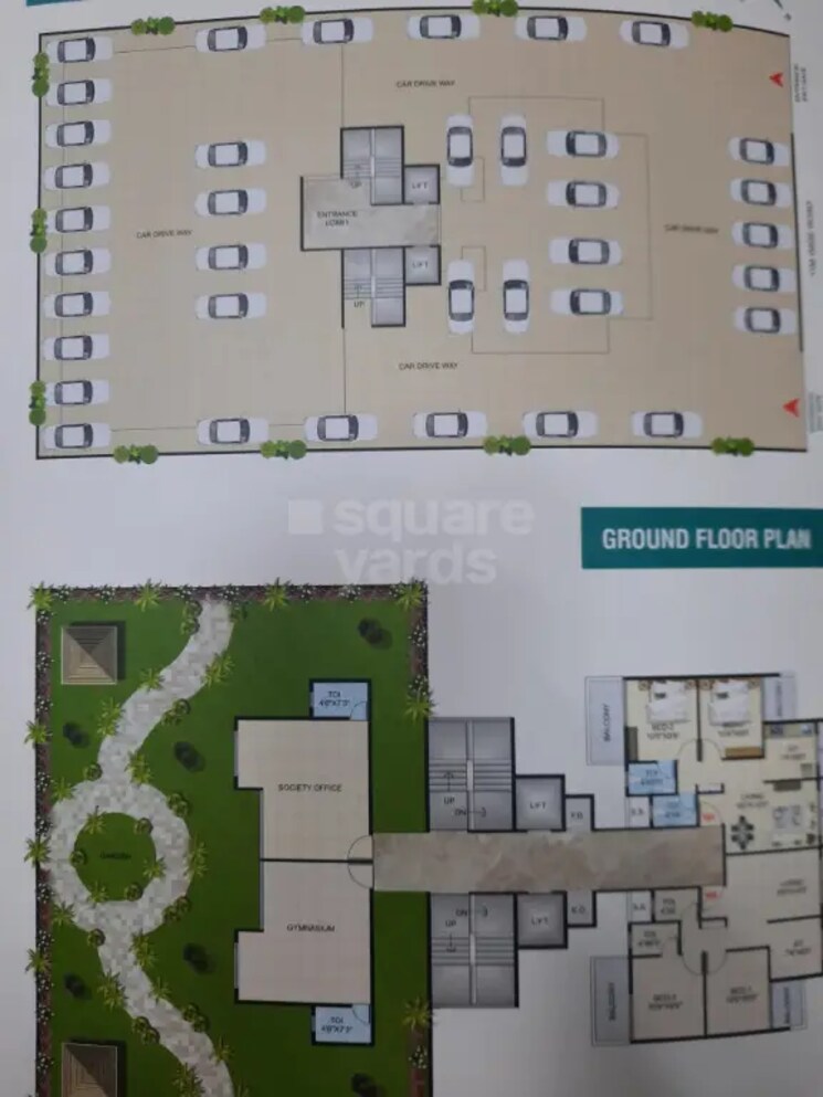 Floor Plan, villa-signature-residency 1 Bedroom 650 Sq.Ft. Apartment In Dronagiri Navi Mumbai 5411496
