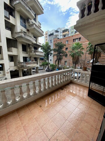 Balcony in 1 BHK Apartment at Dorabjee Enclave, Salunkhe Vihar Society – for Rent