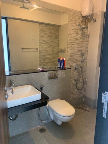 Bathroom in 2 BHK Apartment at Adani Western Heights Sky Apartments, Andheri West – for Rent