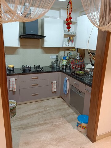 Kitchen in 2 BHK Builder Floor at Lajpat Nagar – for Rent