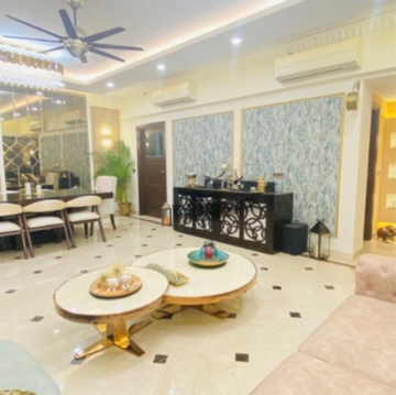 Living Room in 3 BHK Apartment at Central Park Resorts, Sector 48 – for Rent
