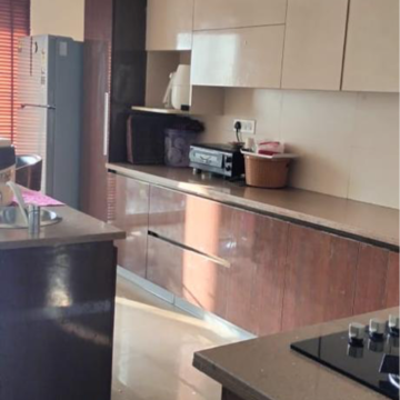Kitchen in 4 BHK Builder Floor at South City 2 – for Rent