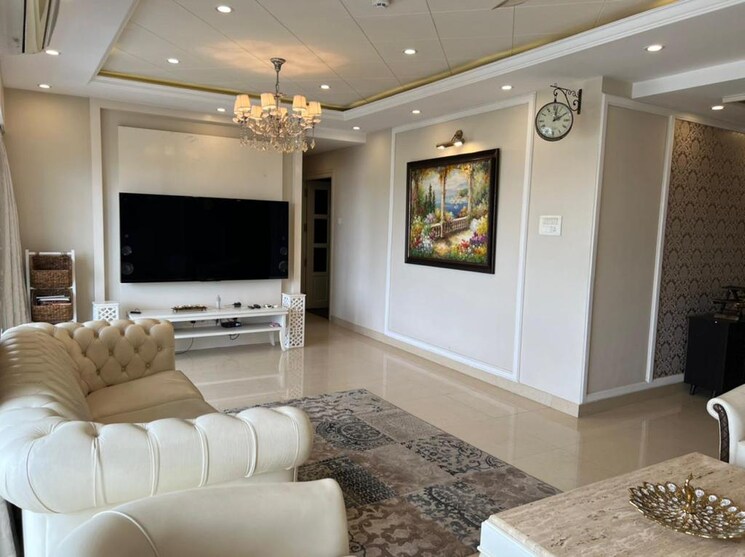 Living Room, embassy-habitat 4 Bedroom 3427 Sq.Ft. Apartment In Palace Road Bangalore 5622968