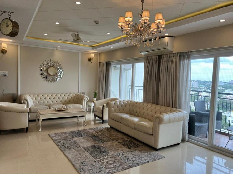 Living Room, embassy-habitat 4 Bedroom 3427 Sq.Ft. Apartment In Palace Road Bangalore 5622968