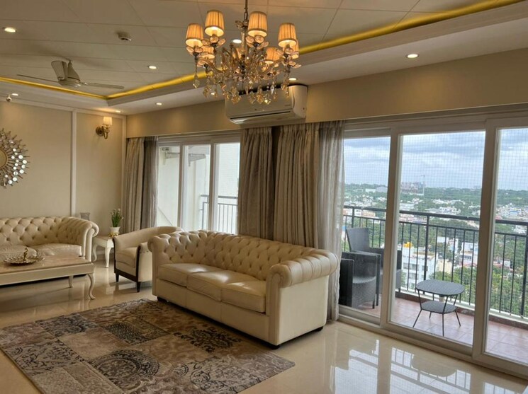 Living Room, embassy-habitat 4 Bedroom 3427 Sq.Ft. Apartment In Palace Road Bangalore 5622968