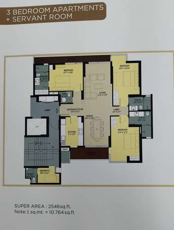 3 BHK Apartment For Resale in Ambience Tiverton Sector 50 Noida 5623795