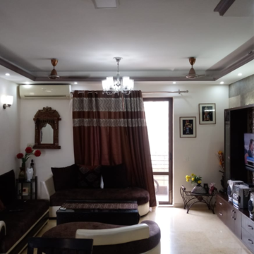 Living Room in 3 BHK Apartment at Unitech Fresco, Sector 50 – for Rent