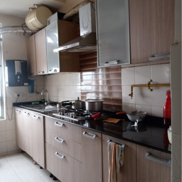 Kitchen in 3 BHK Apartment at Unitech Fresco, Sector 50 – for Rent