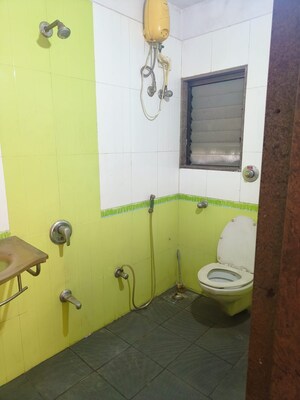 Bathroom in 2 BHK Apartment at Krishna Heights Ghansoli, Ghansoli – for Rent