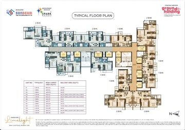 Floor Plan in 2 BHK Apartment at Sunbeam Heights, Andheri West – for Sale