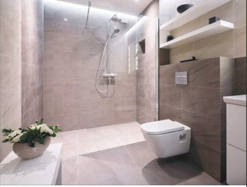 Bathroom in 2 BHK Apartment at Sunbeam Heights, Andheri West – for Sale