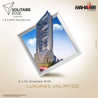1 BHK Apartment For Resale in Mahaveer Solitaire Edge Kandivali East Mumbai 5689576
