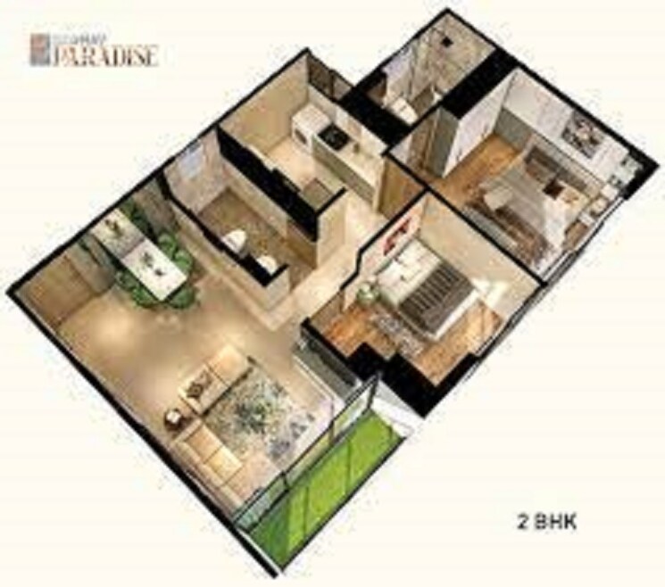 Floor Plan, raghav-paradise 2 Bedroom 560 Sq.Ft. Apartment In Borivali East Mumbai 5770894