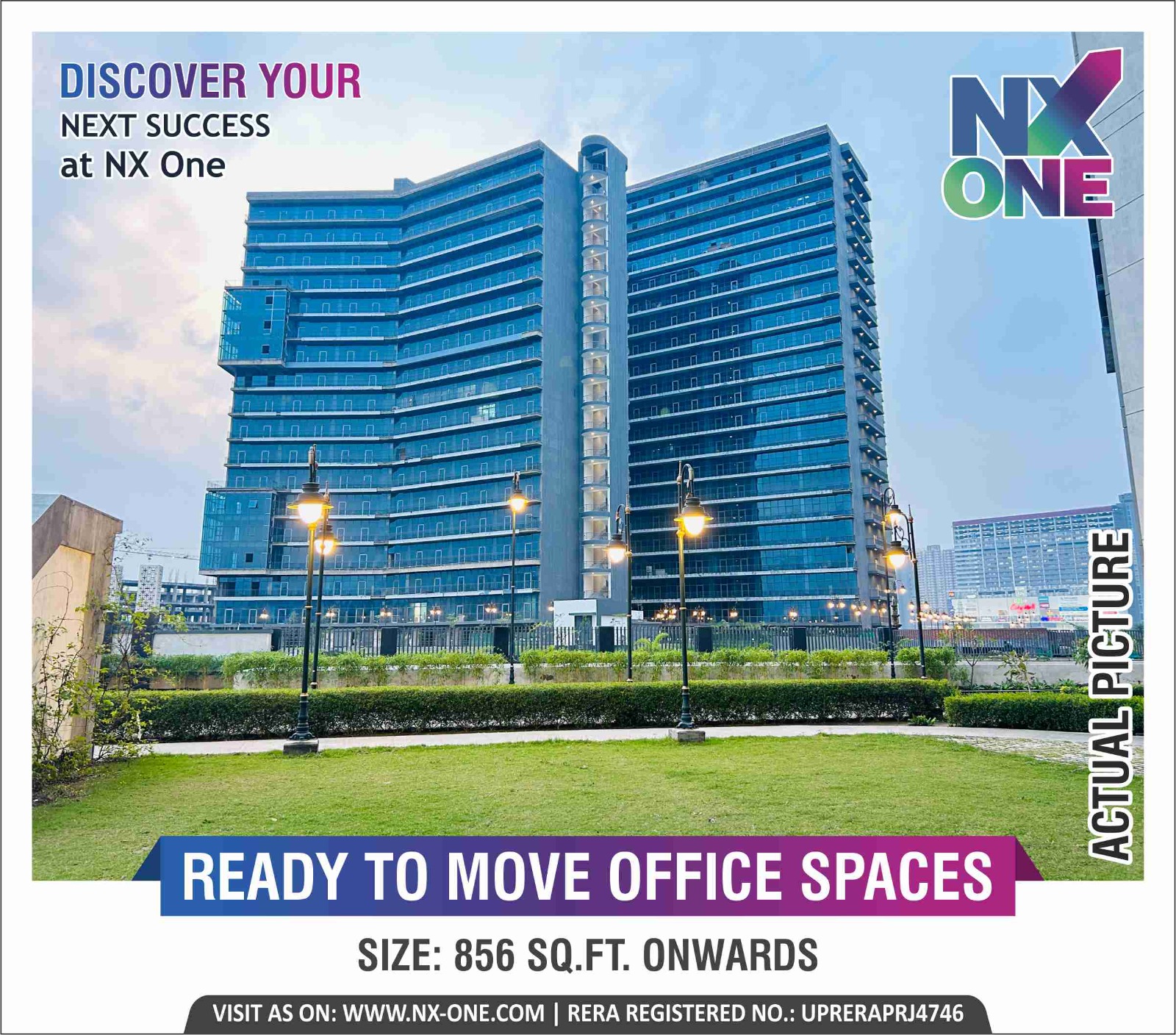 Resale Commercial Office Space 856 Sq.Ft. in DAH Greentech NX One