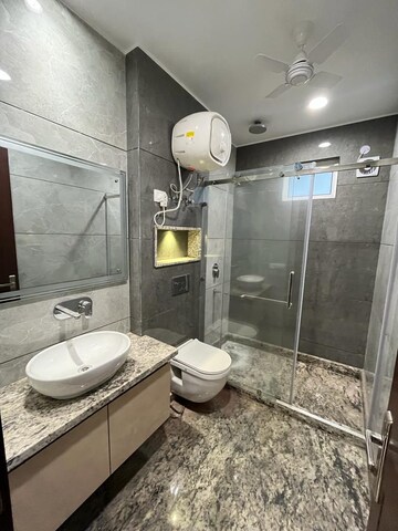 Bathroom in 4 BHK Builder Floor at Janakpuri – for Rent