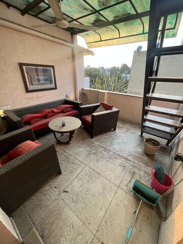 Balcony in 2 BHK Builder Floor at Janakpuri – for Rent