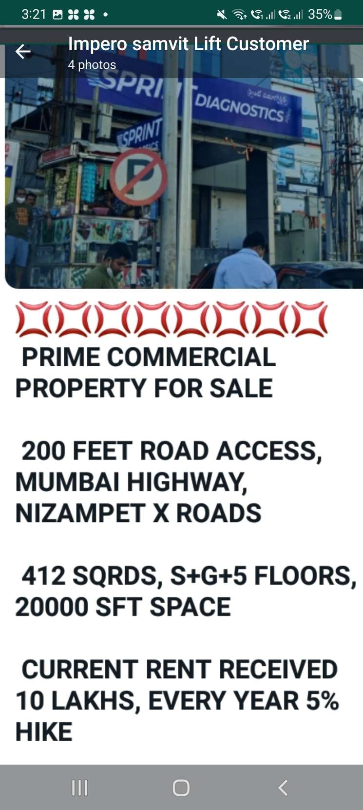 Commercial Office Space 412 Sq.Yd. in Nizampet Hyderabad
