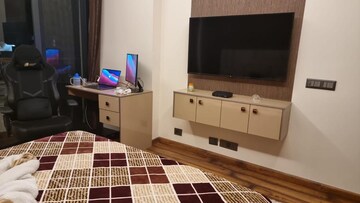 Living Room in 3 BHK Builder Floor at Ansal Sushant Lok I, Sector 43 – for Rent