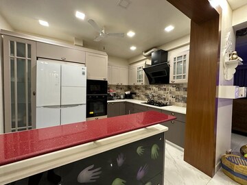 Kitchen in 3 BHK Builder Floor at Ansal Sushant Lok I, Sector 43 – for Rent