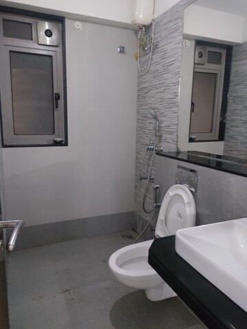 Bathroom in 3 BHK Apartment at Adani Western Heights Sky Apartments, Andheri West – for Rent