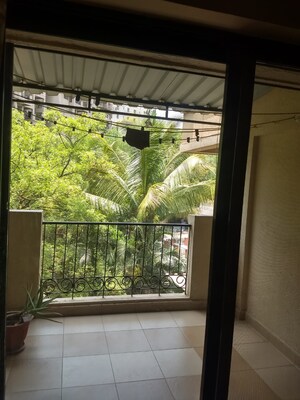 Balcony in 3 BHK Apartment at Bramha Avenue, Kondhwa – for Rent