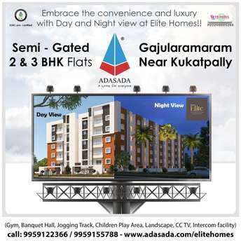 2 BHK Apartment For Resale in Adasada Elite Homes Kukatpally Hyderabad 5869154