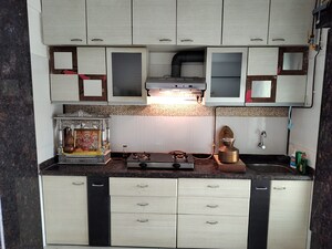 Kitchen in 1 BHK Apartment at Krishna Heights Ghansoli, Ghansoli – for Rent
