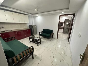 Living Room in 1 BHK Builder Floor at Ansal Sushant Lok I, Sector 43 – for Rent