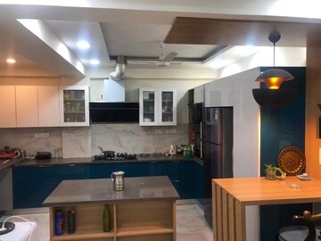 Kitchen in 3 BHK Builder Floor at Ansal Sushant Lok I, Sector 43 – for Rent