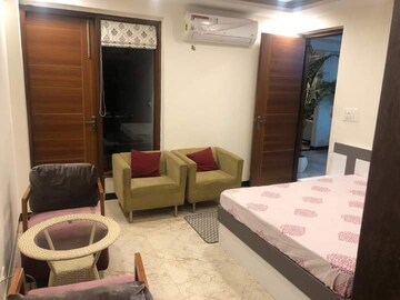 Living Room in 3 BHK Builder Floor at Ansal Sushant Lok I, Sector 43 – for Rent