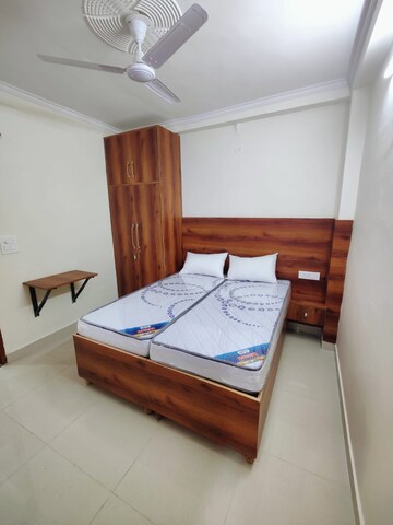 Bedroom in 2 BHK Builder Floor at Ansal Sushant Lok I, Sector 43 – for Rent