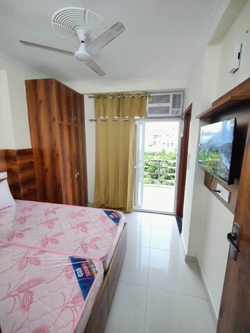 Bedroom in 2 BHK Builder Floor at Ansal Sushant Lok I, Sector 43 – for Rent