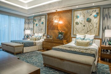 Bedroom in 4 BHK Apartment at Prestige Kingfisher Towers, Ashok Nagar – for Sale