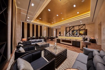 Living Room in 4 BHK Apartment at Prestige Kingfisher Towers, Ashok Nagar – for Sale