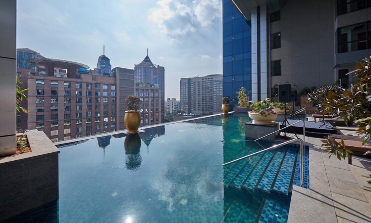 Exterior View, prestige-kingfisher-towers 4 Bedroom 8321 Sq.Ft. Apartment In Ashok Nagar Bangalore 6044106