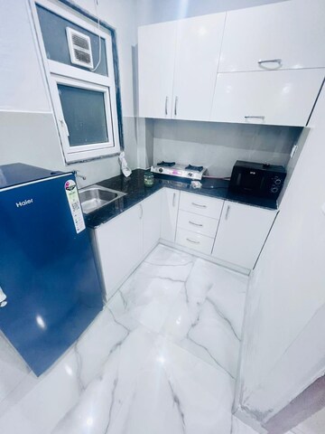 Kitchen in 1 BHK Builder Floor at Ansal Sushant Lok I, Sector 43 – for Rent