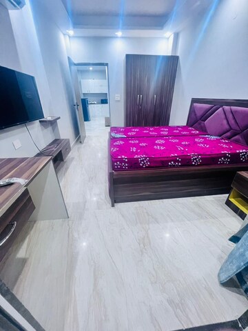 Bedroom in 1 BHK Builder Floor at Ansal Sushant Lok I, Sector 43 – for Rent