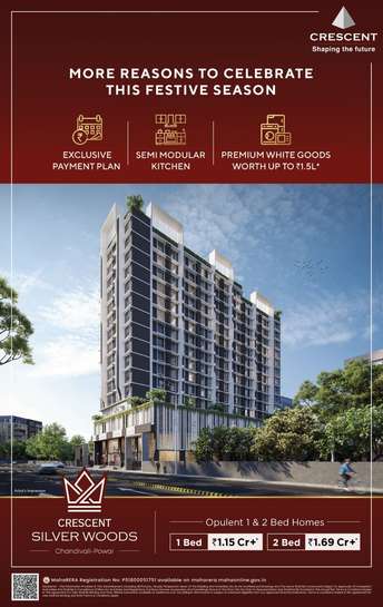 1 BHK Apartment For Resale in Crescent Silverwoods Powai Mumbai 6074794